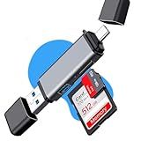 Adaptador Leitor De Cartão 6 IN 1 Micro SD USB C USB 3 0 Para Leitor De Cartão De Memória Para SD SDHC SDXC MicroSD UHS I Compatível Com IPhone 15 16 Pro Pro Max Computador PC MacBook Air