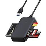 Adaptador Leitor De Cartão De Memória Leitor Simultaneamente Para SD TF Micro SD CF MS Leitor De Cartão Micro SD Compatível Com Dispositivos Tipo C USB