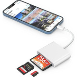 Adaptador Lightning Leitor Compact Flash Sd iPhone X 8 iPad