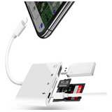 Adaptador Lightning Leitor Pendrive Cartão Sd P iPhone iPad