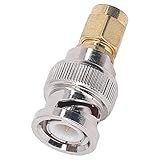 Adaptador Macho SMa Para BNC Macho Conector De Conversão De Cabo Coaxial RF Para Conversão Perfeita De SMa Para BNC Divisor De Cabo Adaptador De Linha Coaxial Adaptador De RF Incluído 10 Unidades