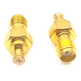 Adaptador Mcx Plugue Macho Para Sma Fêmea Conector De Antena