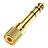 Adaptador Mini Jack Ugreen 6 5mm Macho Para 3 5mm Fêmea Gold