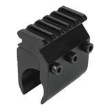 Adaptador Mount Para Cano Calibre 12 Lanternas Trilho 20mm