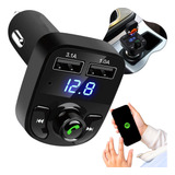 Adaptador Mp3 Carregador Pendrive Bluetooth Som Carro X8