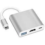 Adaptador Multiportas De USB C Para HDMI 4K USB 3 0 E Porta De Carregamento Rápido Compatível Com MacBook Thunderbolt 3 E DEX Android