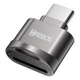 Adaptador Otg Leitor Cartão De Memória Micro Sd Para Usb c
