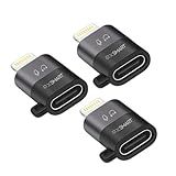 Adaptador OTG USB C Para Lightning Suporta Audio Lapelas Para Iphone 14 13 12 11 IPad Leitor De Cartão De Câmera Teclado Mouse Unidade Flash USB 3 Preto