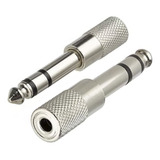 Adaptador P10 Macho X P2 Fone De Ouvido Som Profissional Tv