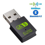 Adaptador Para Pc Usb 2x1 Receptor 600mb 5g Wifi Bluetooth
