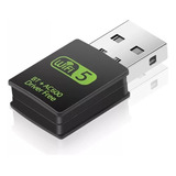 Adaptador Para Pc Usb 2x1 Receptor 600mb 5g Wifi E Bluetooth Realtek