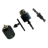 Adaptador Parafusadeira C Mandril Aperto Rápido E Chave 3 8