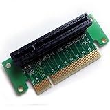 Adaptador PCI Express 8X PCI E PCIe 8X Placa Riser De 90 Graus Ângulo Reto Para Placa Gráfica Controlador De Rede De Vídeo NIC Conversor De Expansão PCIe Ângulo Reto