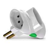 Adaptador Pino Multiplicador Benjamin Tipo T 3 Saídas 10a 2p Terra Daneva Bivolt 110v 220v