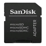 Adaptador Sd Sandisk Leitor Micro Sd Sdhc Sdxc Note Kit 2pçs