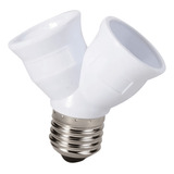 Adaptador Soquete Bocal E27 2x1 2 Lâmpadas Duplo