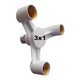 Adaptador Soquete Bocal E27 3x1 3 Lâmpadas Triplo