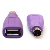 Adaptador Teclado Mouse Usb Fêmea X Ps2 Macho Em Estoque