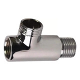 Adaptador Tee T Maquina Lavar Tanque 1 2 X 1 2 Latão Cromado