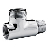 Adaptador Tee T Maquina Lavar Tanque 1 2x3 4 Latão Cromado