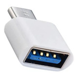 Adaptador Tipo C Celular Para Mouse Usb Conversor Otg Cor Branco