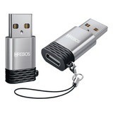 Adaptador Tipo C Celular Para Mouse Usb Conversor Otg Prata Cor Prata preto