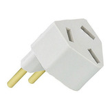 Adaptador Tomada Antiga Pino Chato Diagonal Máquina De Lavar