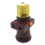 Adaptador Tomada Benjamim Porta Lâmpada Soquete E27