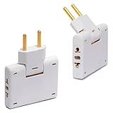 Adaptador Tomada Em T Articulado Com 3 Saídas 10A Benjamin Flexível Até 250v - CompleteStore-