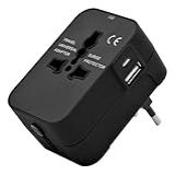 Adaptador Tomada Universal Funciona Em Qualquer Lugar Do Mundo 1 Usb A E 1 Usb C Viagem Uk Eua Europa Asia