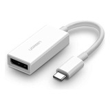Adaptador Ugreen Displayport Femêa Para Usb C Macho Branco