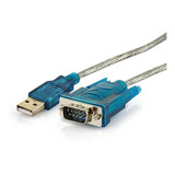 Adaptador Usb 2 0 Serial Conversor Rs232 Db9 9 Pinos Cor Cinza