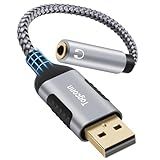 Adaptador USB 3 0 Macho Para Conector De Fone De Ouvido TRRS De 3 5 Mm Fêmea De 4 Polos Cabo USB A Para Dongle De áudio Auxiliar Conversor De Placa De Som Externa Para Fone De Ouvido Mac PC 