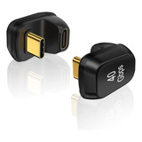 Adaptador Usb 3 1 Tipo C 90 Graus Angular 40gbps