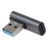 Adaptador Usb C De 90 Graus Para Usb A De Ângulo Reto Usb A