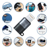 Adaptador Usb C P Lightning iPad iPhone 13 12 11 X Xr Xs Cor Otg Usb C Para Apple iPhone E iPad