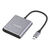 Adaptador Usb C Para 2 Hdmi Thunderbolt 4k Duplo 60hz