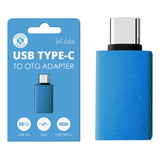 Adaptador Usb c Para Usb 3 0 Para Notebook Macbook Otg Cor Azul Adaptador Usb Tipo C Para Usb
