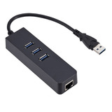 Adaptador Usb Rj45 Gigabit Lan 10 100mbps Hub Usb 3 0