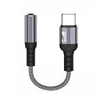 Adaptador USB Tipo C Para Fone De Ouvido Fêmea P2 De 3-5 Mm Cabo Nylon EL-3118-TY