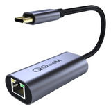 Adaptador Usb Tipo C Para Internet Rj45 Gigabit 10 100 1000