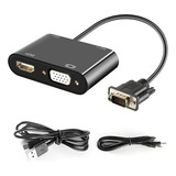 Adaptador Vga Para Hdmi Vga Splitter