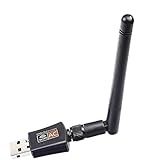 Adaptador Wireless Usb Wifi AC Dual Band 600mbps 2 4ghz 5ghz Com Antena Windows Linux Mac