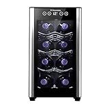 Adega ACB08 Electrolux 8 Garrafas 1 Porta Preta Acabamento Em Alumínio Bivolt