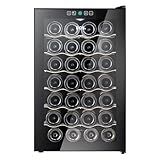 Adega Climatizada 28 Garrafas Eos Sommelier Com Painel Touch Full Glass Eletrônica Eae28 Bivolt
