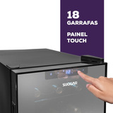 Adega Climatizada Cannes 18 Garrafas 127v Suggar Ad1811pt