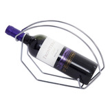 Adega Cromado Suporte Porta Garrafa De Vinho Para Mesa Bar