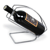 Adega Cromado Suporte Porta Garrafa De Vinho Para Mesa Bar
