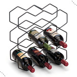 Adega De Vinho Fondue Cozinha Arthi Suporte Colmeia 9 Garrafas Resistente Aço Pia Cor Preto