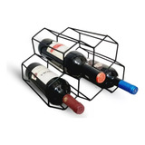 Adega De Vinho Para Mesa Empilhável Colméia Para 5 Garrafas